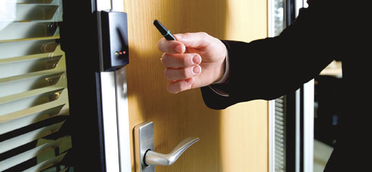 Net2 keyfob presented to a P38 PROXIMITY reader.